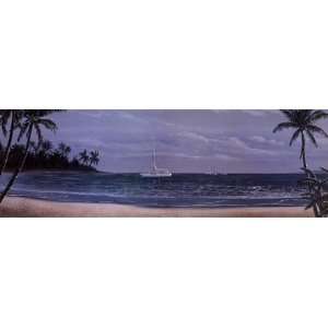  Moonlit Paradise I by Paul Geatches 36x12