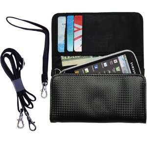 Black Purse Hand Bag Case for the Samsung Intercept with both a hand 