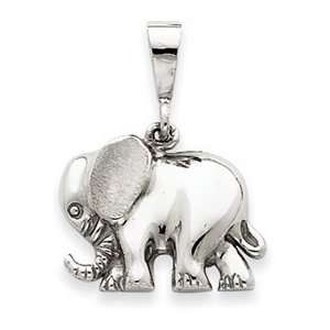  14k White Gold Elephant Charm Jewelry