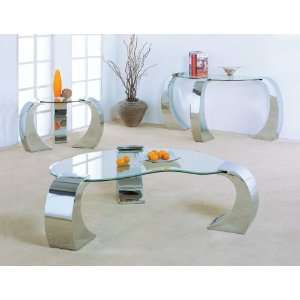    Yuan Tai Melrose Complete Glass Top End Table