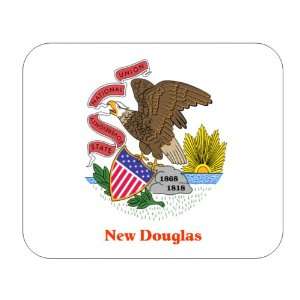   US State Flag   New Douglas, Illinois (IL) Mouse Pad 