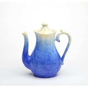   Teapots   Royal Blue/Mellow Yellow Teapot 