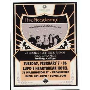 Academy Concert Flyer Poster Providence Lupos 