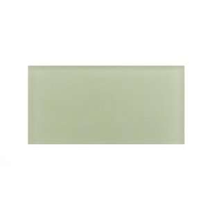  Glass Subway Tile 6 x 12 Nile Green Frosted