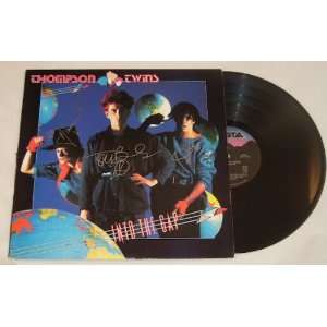 Thompson Twins Into the Gap   Hand Signed Autographed Record Album LP 