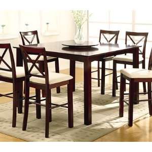 Counter Height Dining Kitchen Table in Dark Cherry Finish by Furniture 