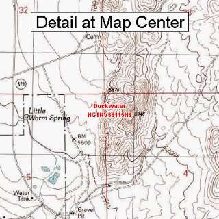   Topographic Quadrangle Map   Duckwater, Nevada (Folded/Waterproof