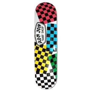  Ron Jon Checkerboard Skateboard Deck