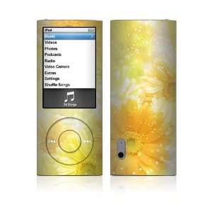 Apple iPod Nano (5th Gen) Decal Vinyl Sticker Skin   Yellow Flowers