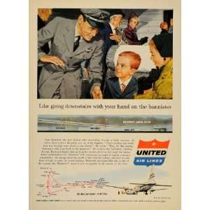  1954 Ad Instrument Landing System United Airlines Pilot 