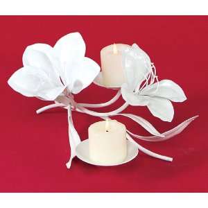  Pack of 2 Lime Light White Lily Flower Votive Candle 