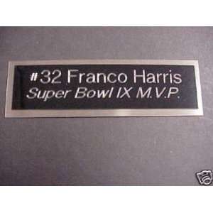   Franco Harris Engraved Super Bowl IX MVP Name Plate