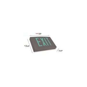  BEST LIGHTING PRODUCTS BLACK CAST ALUMINUM EXIT SIGN WITH 