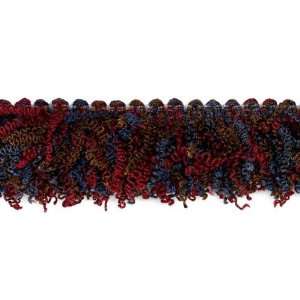  Madeira 1 1/2 Curly Fringe Navy/Wine By The Yard Arts 