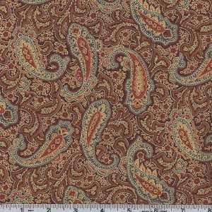  44 Wide Arabesque Paisley Wine Fabric By The Yard Arts 