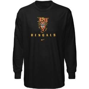 Nike Idaho State Bengals Black Basic Logo Long Sleeve T shirt  