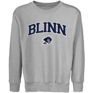 Blinn College Buccaneers Youth Logo Arch Applique Crew Neck Fleece 