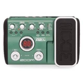 zoom a2 1u acoustic guitar effects pedal with usb