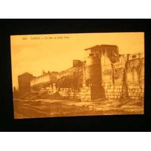 La Mur de Saint Paul, Damas, ca. 1905 Postcard not applicable  