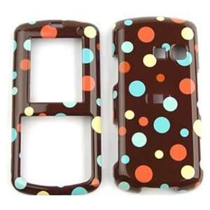 LG Banter UX265 AT&T Little Tiny Polka Dots on Brown Hard Case/Cover 