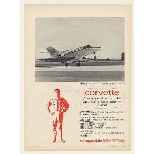   Corvette Aircraft First Flight Print Ad (50144)