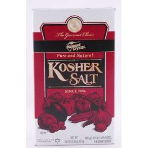 48 Oz Kosher Salt Pure & Natural  Grocery & Gourmet Food