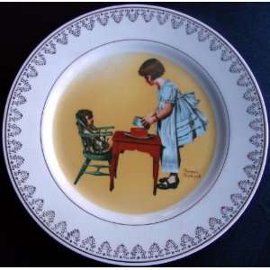 1981 Party Time Limited Edition Collector Plate by Norman Rockwell
