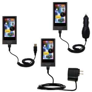USB cable with Car and Wall Charger Deluxe Kit for the Samsung YP P3 