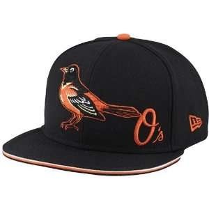  New Era Baltimore Orioles Black Big One Little One Fitted 