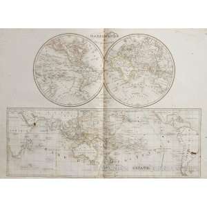  Delamarche Map of the World (1843)