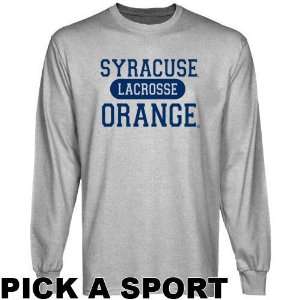 Syracuse University Tshirt  Syracuse Orange Ash Custom Sport Long 