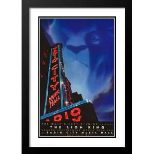  Lion King, The (Stage Play) 32x45 Framed and Double Matted 