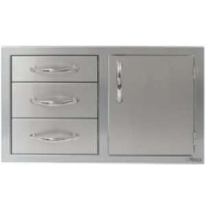   AB DDC R 32 Inch Three Drawers with Door, Right Patio, Lawn & Garden