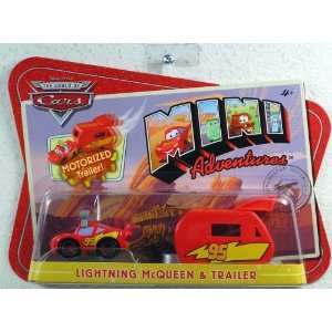 Disney CARS Mini Adventures Lightning McQueen With Motorized Trailer 