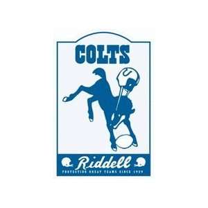  Indianapolis Colts Nostalgic Metal Sign from Riddell 