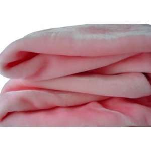 SOLID PINK Queen Korean Mink Blanket 