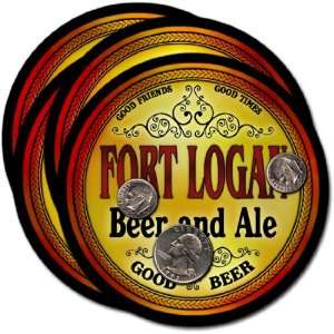  Fort Logan , CO Beer & Ale Coasters   4pk 