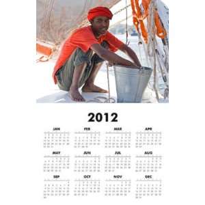  Egypt   Nubian Boy 2012 One Page Wall Calendar 11x17 inch 
