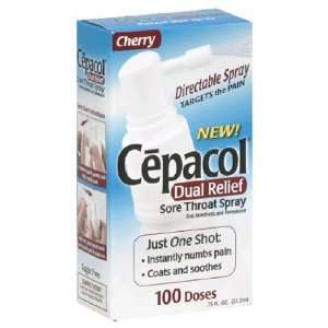 Cepacol Sore Throat Dual Relief Spray Maximum Strength, Sugar Free 