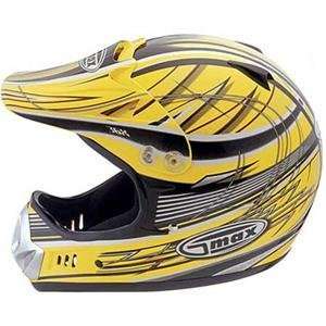  GMax GM36X Helmet   Medium/Yellow/Black/White Automotive