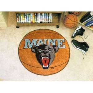  Maine Black Bears Basketball Shaped Area Rug Welcome/Bath 