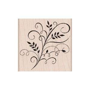  Leaf Flourish   Rubber Stamps Arts, Crafts & Sewing
