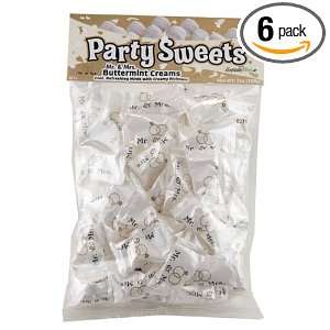 Party Sweets By Hospitality Mints Mr. & Mrs. Buttermints, 7 Ounce Bags 