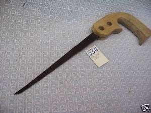 Vintage Keyhole saw, 9 inch, 10 point per in.(REF#K534)  