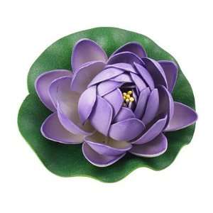   Purple Floating Lotus Flower Emulational Plant Ornament