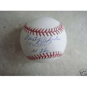 Autographed Dusty Rhodes Baseball   54 Ws Mvp Deceased Official 
