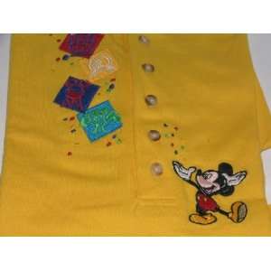 Collectible Clothing   Walt Disney World Mens Yellow Polo Short Sleeve 