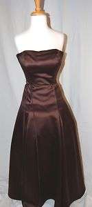 Jim Hjelm Occasions Brown Strapless Dress Size 6  
