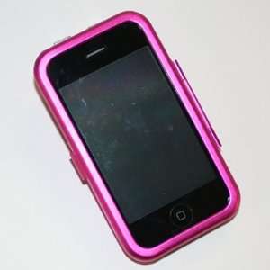  Pink Aluminum Hard Case for Apple iPhone 3G 8GB 16GB 