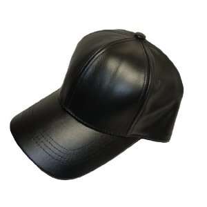   LEATHER BASEBALL CAP HAT CAPS HATS ADJUSTABLE MADE IN USA Everything